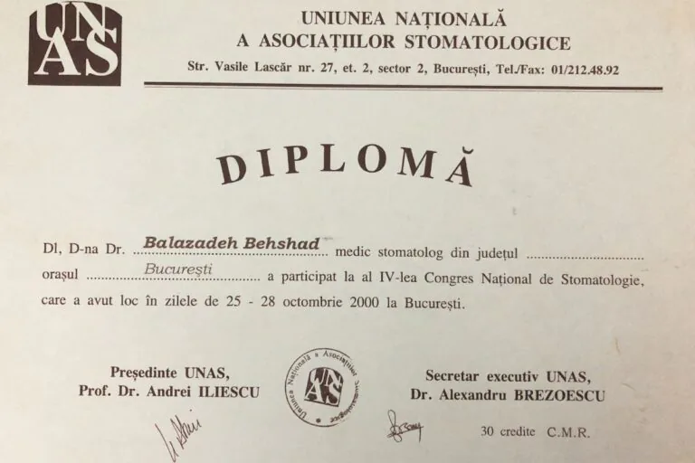 Certificat Dr. Balazadeh Behshad Andrei 20