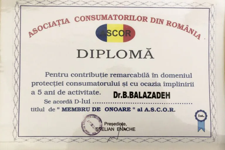 Certificat Dr. Balazadeh Behshad Andrei 32