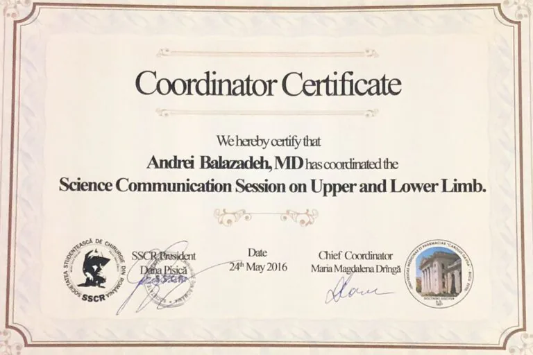 Certificat Dr. Balazadeh Behshad Andrei 45
